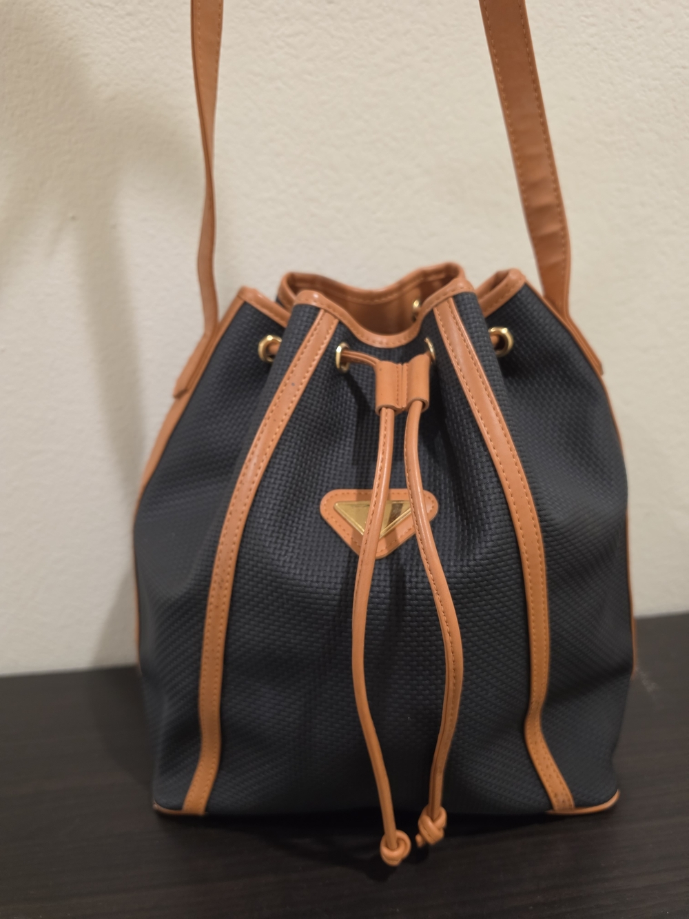 Vintage Yves Saint Laurent YSL Bucket Bag Drawstring Shoulder Bag